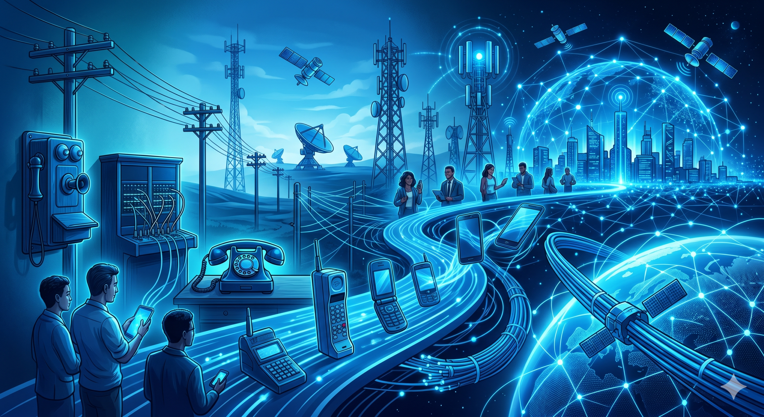 Conectando o mundo: a transformação das telecomunicações