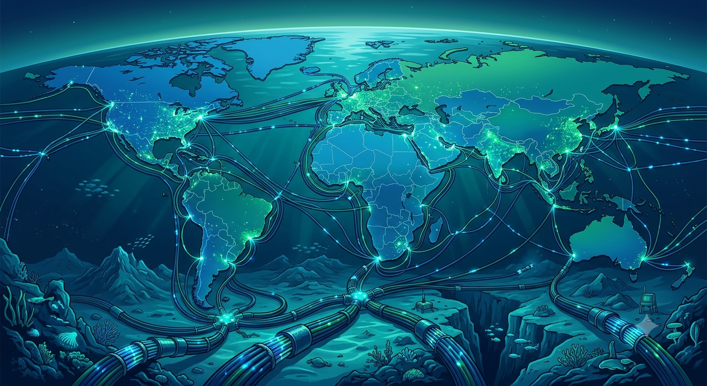 Como os cabos submarinos conectam o mundo à internet